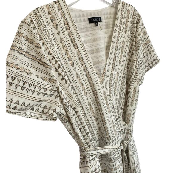 1. State Tribal Print Midi‎ Wrap Dress - 6 NWT - Picture 9 of 14
